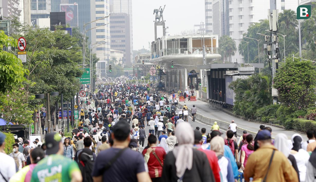 Car Free Day DKI Jakarta selalu ramai dihadiri oleh masyarakat yang ingin menikmati suasana pagi di Ibu Kota. (Bola.com/M Iqbal Ichsan)