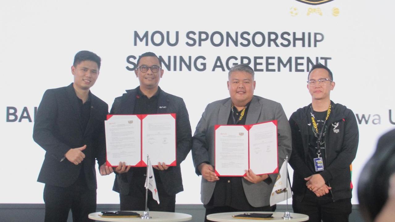 BAIC Indonesia memberikan dukungan kepada Dewa United