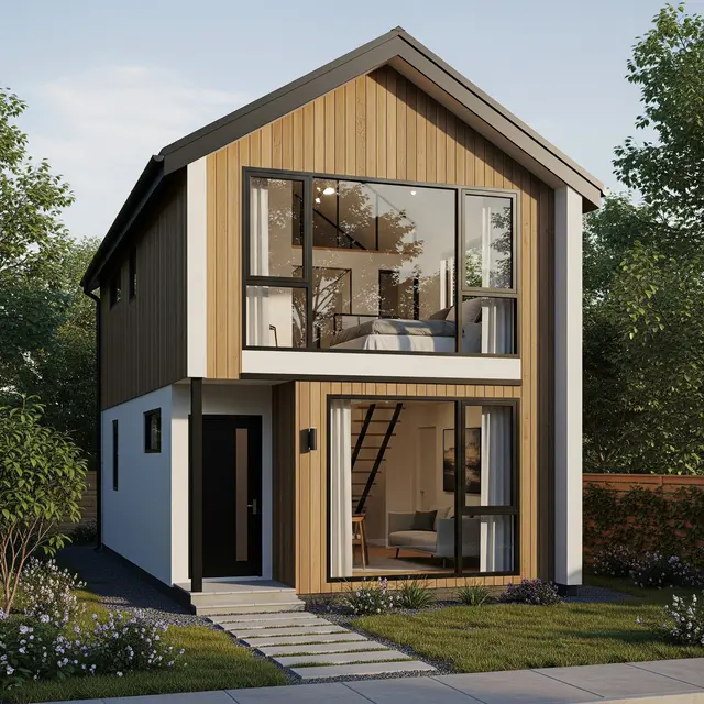 Inspirasi Rumah Minimalis 2 Lantai di Kavling Kecil