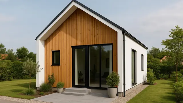 Desain Rumah Kecil 5×8 Bergaya Skandinavia/AI