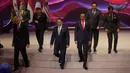 "Saya yakin tidak hanya Indonesia tapi seluruh negara anggota ASEAN memiliki rasa kebanggaan yang sama, memiliki rasa kecintaan yang sama terhadap keluarga yang kita beri nama ASEAN," pungkas Jokowi. (AP Photo/Dita Alangkara, Pool)