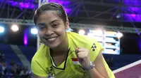 Tunggal putri Indonesia, Gregoria Mariska, lolos ke semifinal Kejuaraan Dunia Junior 2017 di Yogyakarta. (PBSI)