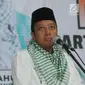 Ketua Umum PPP Romahurmuziy memberi sambutan dalam Mukerwil II di Jakarta, Sabtu (21/4). Mukerwil II PPP DKI Jakarta bertekad memenangkan PPP di Ibu Kota dalam Pemilu 2019. Merdeka.com/Dwi Narwoko)