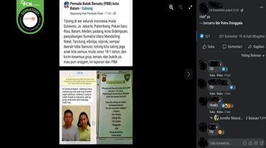 Gambar Tangkapan Layar Dua WN Malaysia Menculik Anak-anak (sumber: Facebook).