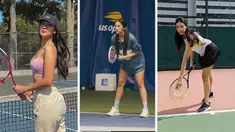 Curi Perhatian, Ini Gaya Anya Geraldine saat di Lapangan Tenis&nbsp;(Instagram/anyageraldine)