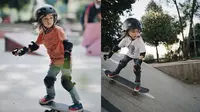 Potret Bjorka Anak Ringgo Agus Rahman Main Skateboard. (Sumber: Instagram.com/ringgoagus)