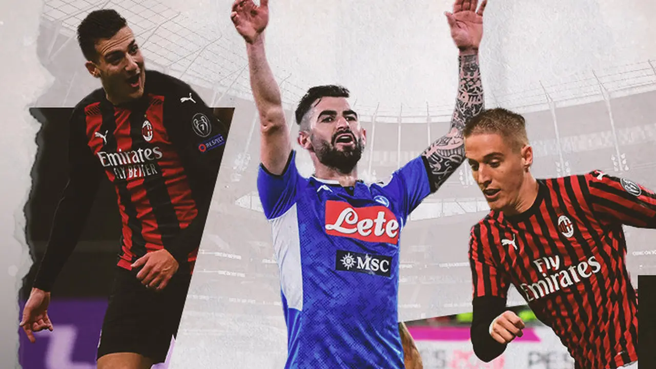 Diogo Dalot, Elseid Hysaj dan Andrea Conti