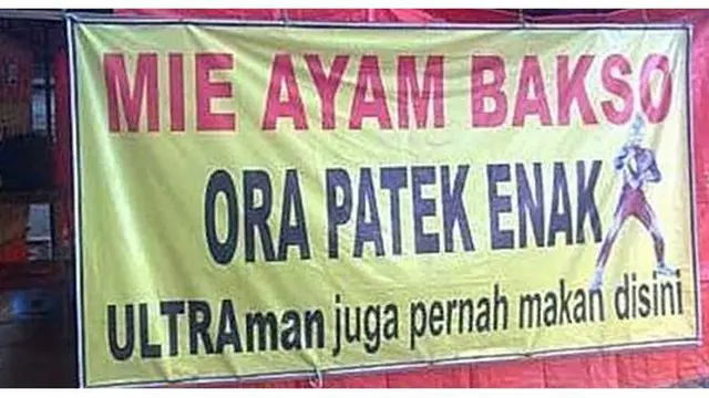 6 Nama Warung Mi Ayam Ini Nyeleneh Banget, Kocak