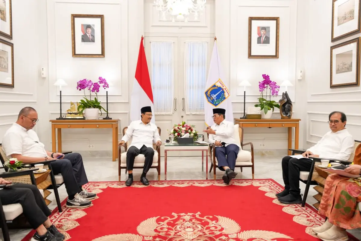 Gus Ipul Temui Gubernur DKI, Bahas Konsolidasi Data hingga Sekolah Rakyat