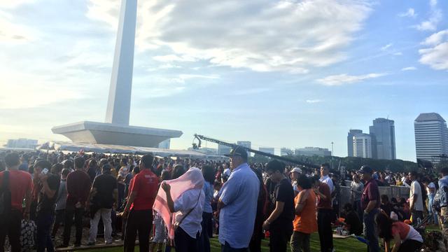 Perayaan Hari Paskah di Monas. (Liputan6.com/Lizsa Egeham)