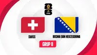 Ilustrasi Swiss vs Bosnia dan Herzegovina di Piala Dunia 2026. (Dok. Multimedia KLY)