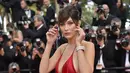 Bella Hadid tiba-tiba mendadak menjadi sorotan publik sejak tampil di Festival Film Cannes beberapa waktu lalu. (AFP/Bintang.com)