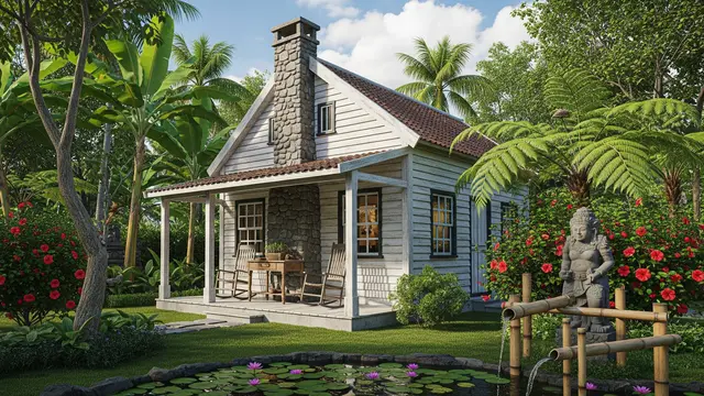 Model Rumah Kecil Ala American Farm, Modelnya Antik dan Bikin Nyaman/ Ilustrasi AI