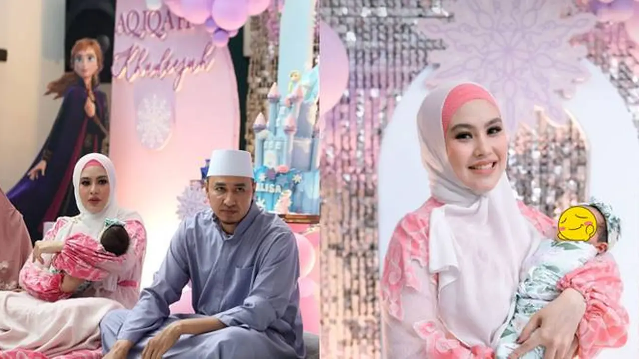 Dihadiri Sahabat, Ini 7 Momen Akikah Anak Kedua Kartika Putri yang Meriah