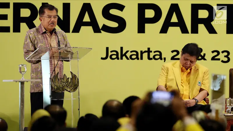 Wapres JK Beri Pengarahan di Rakernas Partai Golkar