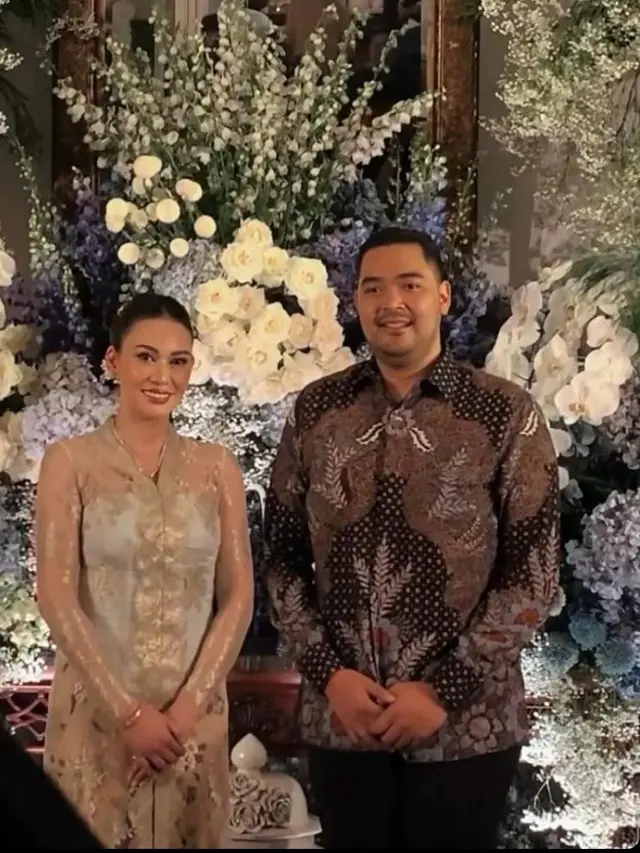 6 Gaya Aprilia Berkebaya Nude saat Tunangan dengan Anak Surya Paloh, Prananda Paloh