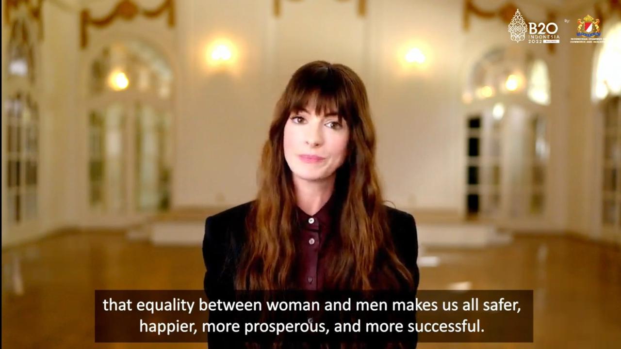 Goodwill Ambassador for UN Women, Anne Hathaway
