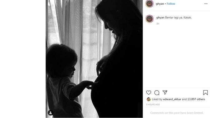 Istri Keenan Pearce, Gianni Fajri tengah hamil anak kedua (Foto: Instagram/@ghyan)