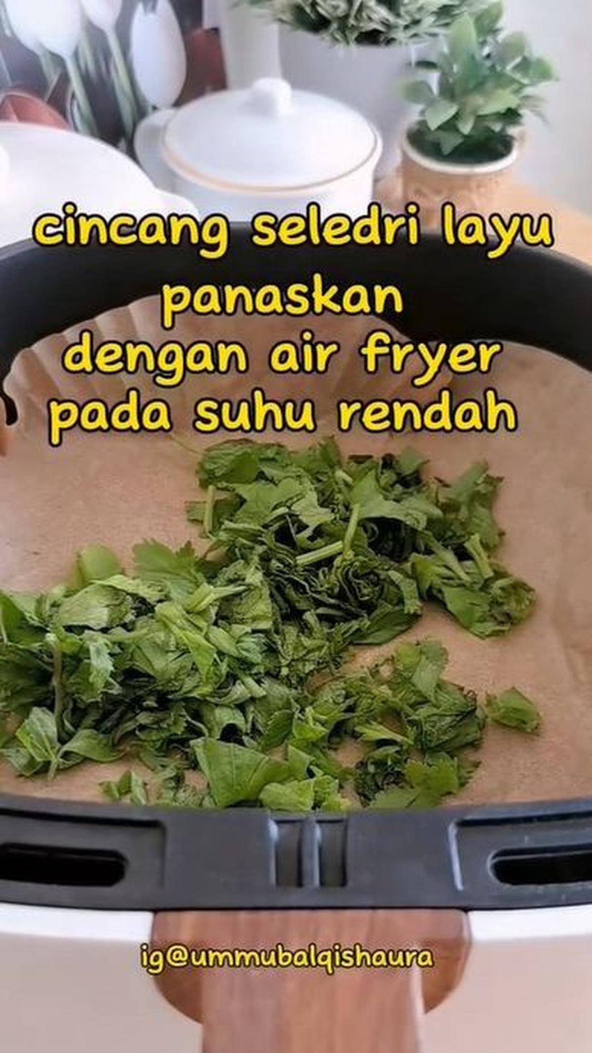 Masukkan Seledri ke Air Fryer