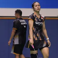 Ganda campuran Indonesia Rehan Naufal Kusharjanto/Lisa Ayu Kusumawati harus mengakui keunggulan Kim Won Ho/Jeong Na Eun dari Korea Selatan lewat laga dramatis pada babak 16 besar Korea Open 2024, Kamis, 29 Agustus. (foto: PP PBSI)