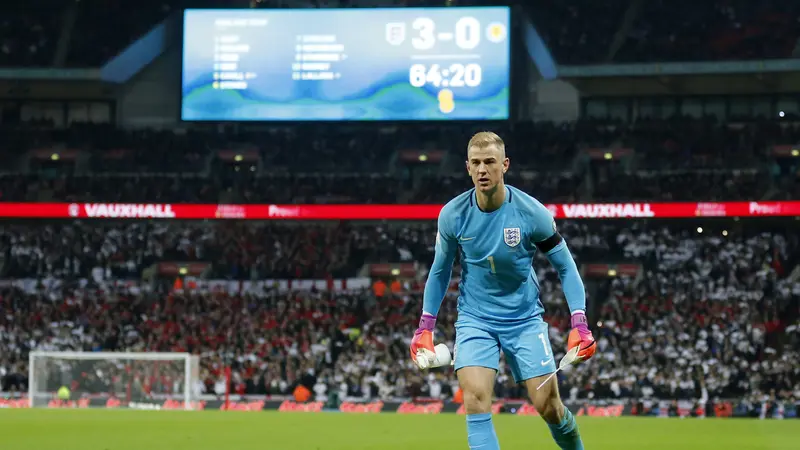 Joe Hart bakal mengemban jabatan kapten Timnas Inggris pada laga melawan Lithuania. 