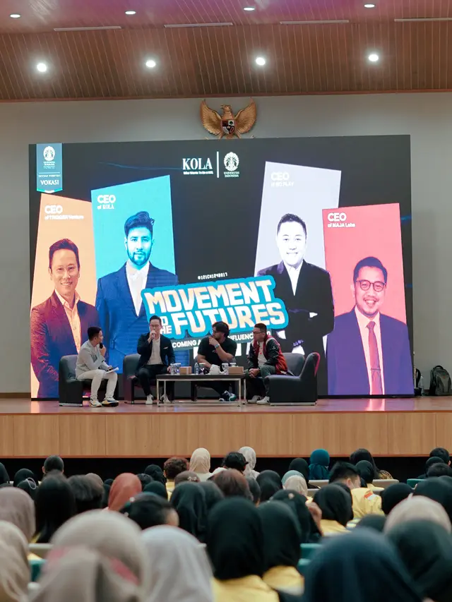 Ammar Zoni saat menggelar seminar bertajuk Movement to the Futures