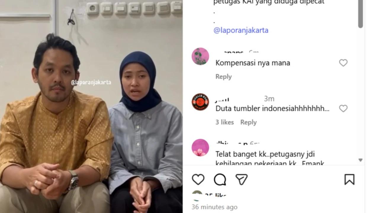 Pemilik Tumbler Tuku Biru Akhirnya Muncul ke Publik, Minta Maaf Bikin Gaduh Berujung Petugas KAI Dipecat