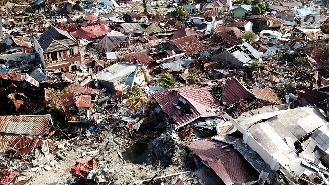 Potret Udara Ribuan Perumnas Balaroa yang Hilang Akibat Gempa