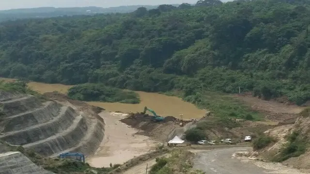 Proyek Bendungan Karian. (Liputan6.com/Achmad Dwi Afriyadi)