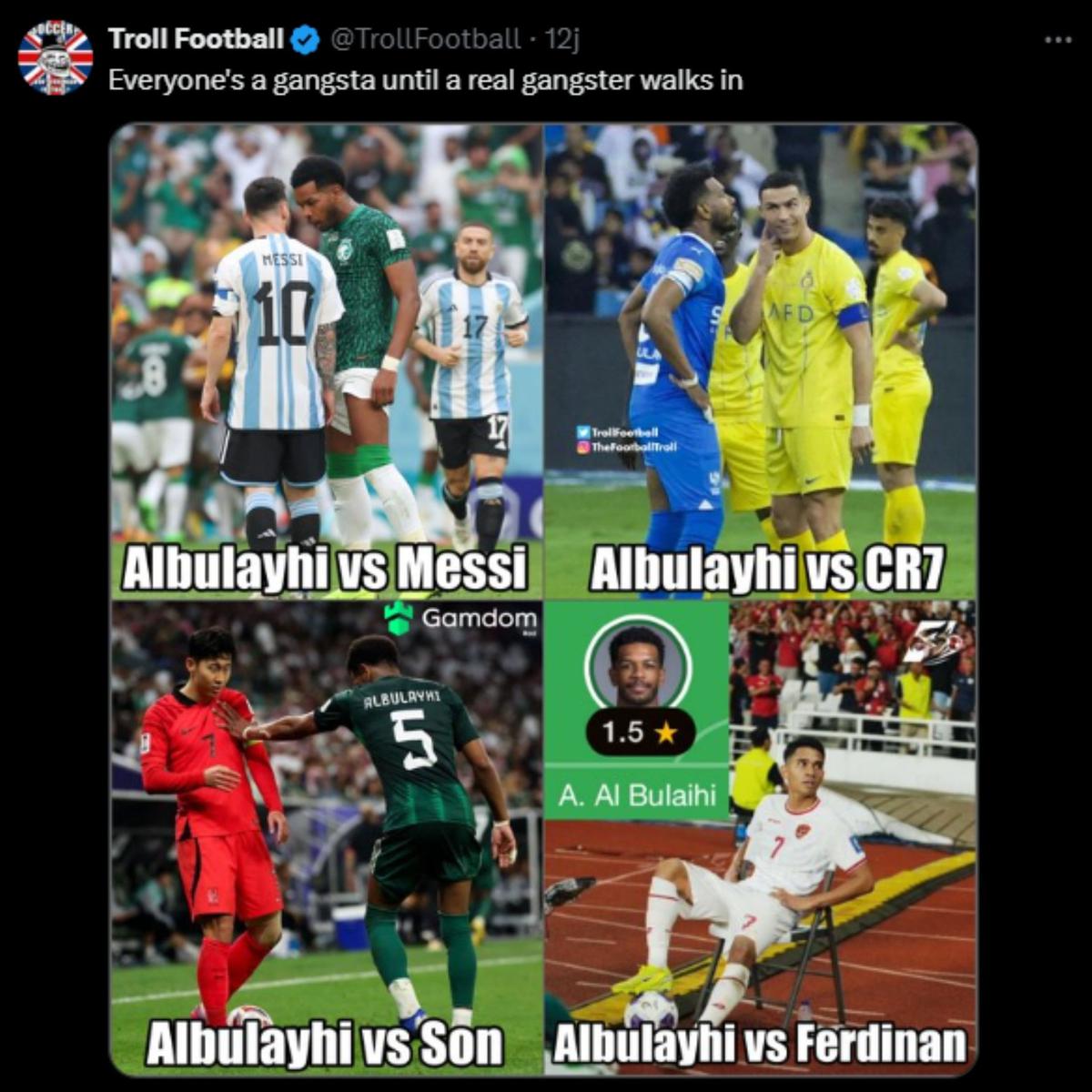 Meme kemenangan Timnas Indonesia vs Arab Saudi