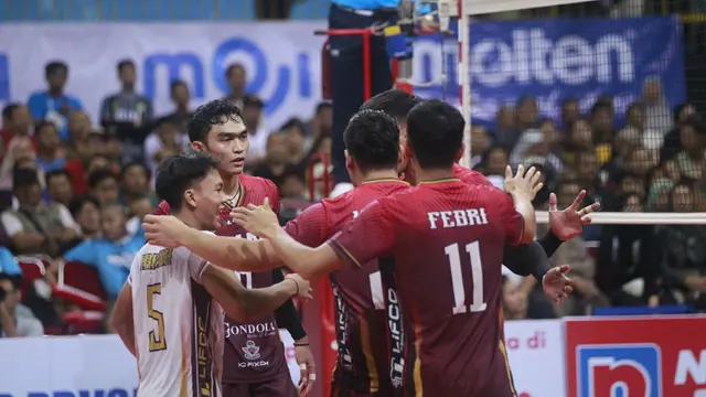 Foto: BIN Pasundan Cetak Sejarah, Kali Pertama Juara Livoli Divisi Utama setelah Menang atas LavAni dalam Drama Final Lima Set