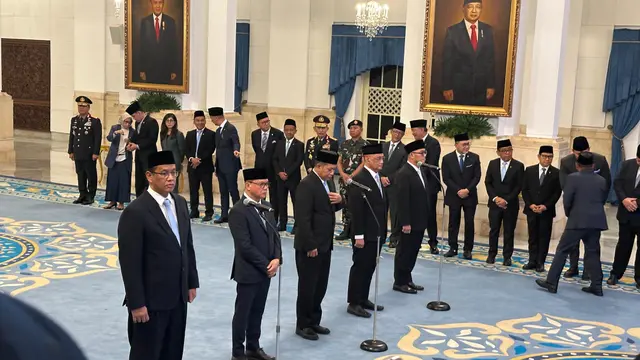 Presiden Prabowo lantik menteri baru kabinet merah putih