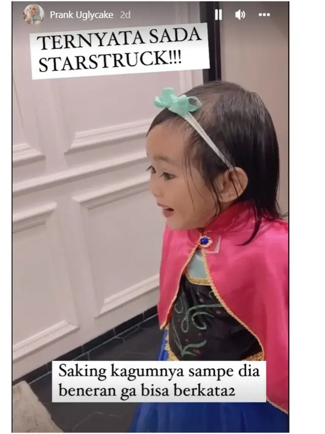6 Potret Anak Fitri Tropica saat Dapat 'Ugly Cake', Ekspresinya Kocak