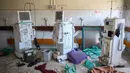 Serangan militer Israel juga menghentikan operasional rumah sakit tersebut. (Foto: AFP)