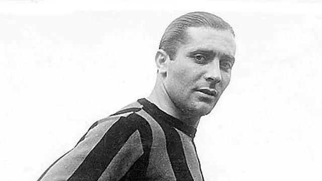 Pemain legendaris Inter Milan Giuseppe Meazza
