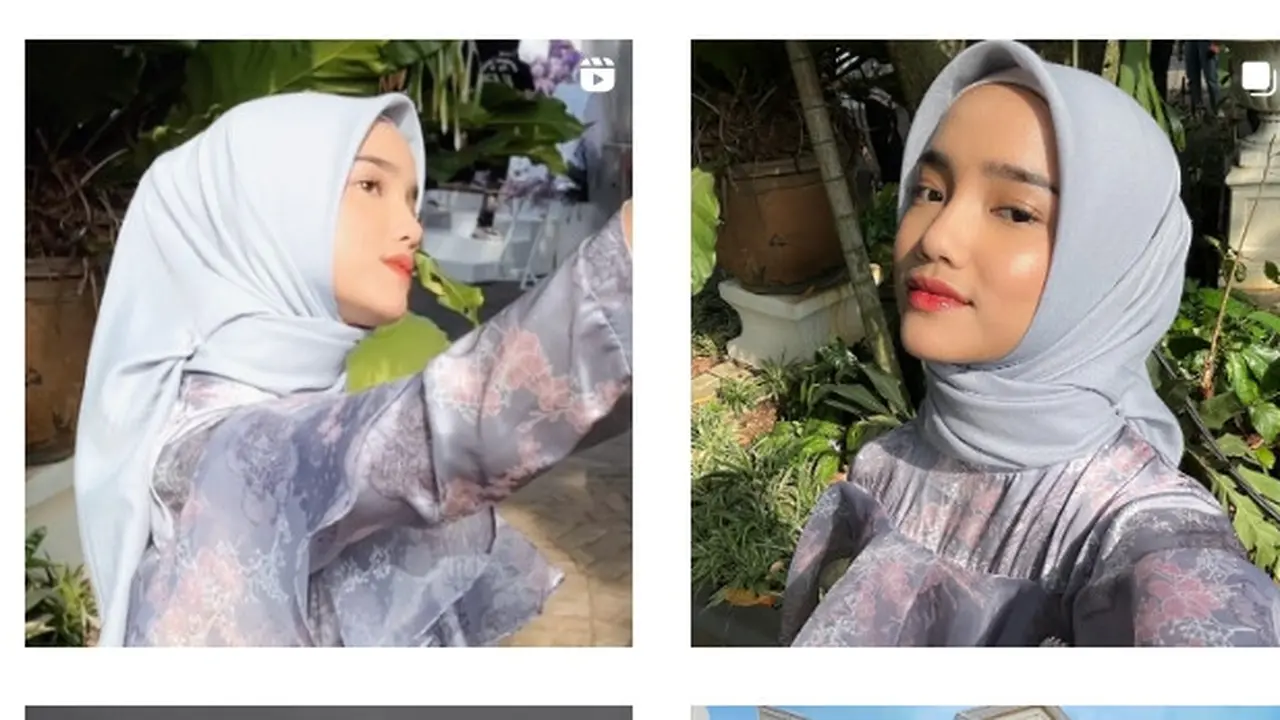 Potret Fuji berhijab mendapat komentar dari Thariq Halilintar (Foto: Instagram fuji_an)