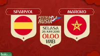 Piala Dunia 2018 Spanyol Vs Maroko (Bola.com/Adreanus Titus)