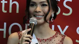 Kezia Warouw berhasil mengukir prestasi saat mengikuti ajang Miss Universe 2016 yang digelar di Manila, Jakarta, Selasa (7/2). Kezia Warouw menyabet gelar Best National Costume. (Liputan6.com/Herman Zakharia) 