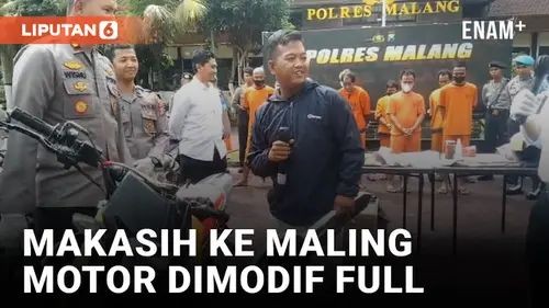 VIDEO: Kocak! Pemilik Motor Berterima Kasih ke Pelaku Pencurian karena dapat Modifikasi 'Gratis'