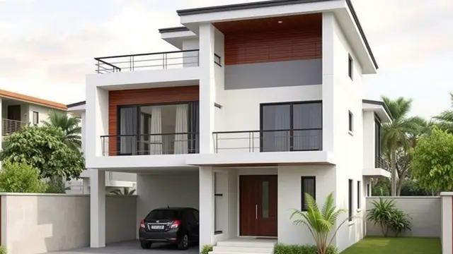 Rumah Minimalis Split Level untuk Lahan Miring