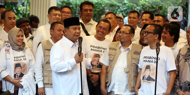 Prabowo Dapat Dukungan Relawan Jokowi Mania untuk Pilpres 2024