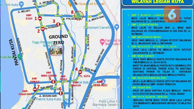 Rekayasa Lalin di Bali Jelang Perayaan Tahun Baru 2024