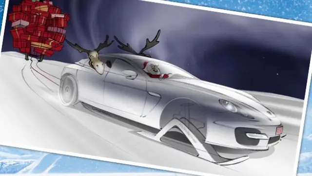 Canggihnya 6 Desain Kereta Sport Santa Claus