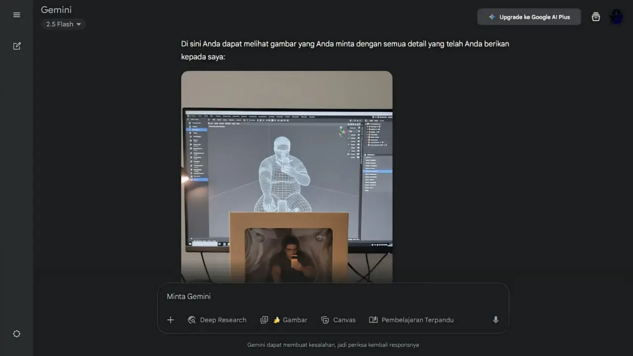Buat Gambar Miniatur di Google Gemini Tidak Perlu Akun Pro.