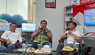 Anggota Ombudsman RI, Yeka Hendra Fatika dalam diskusi publik soal beras di Kantor Ombudsman RI, Jakarta, Selasa (26/8/2025). (Liputan6.com/Arief)&nbsp;