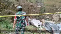 Lokasi jatuhnya pesawat Super Tucano di Pasuruan. (Foto: Kominfo Kabupaten Pasuruan)