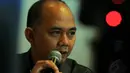 Ketua DPP Demokrat, Ikhsan Modjo memastikan Presiden SBY tidak menaikan harga Bahan Bakar Minyak (BBM) hingga 20 Oktober atau masa jabatannya berakhir, Sabtu (30/8/14). (Liputan6.com/Faisal R Syam)