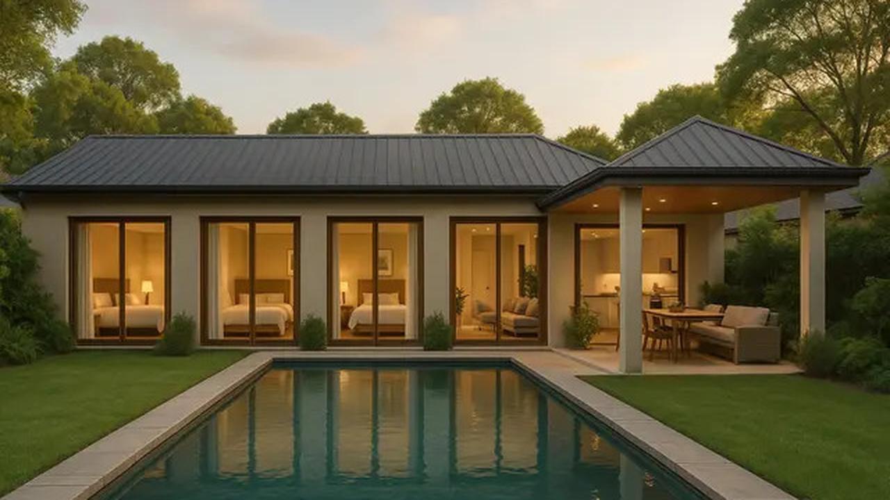 7 Model Rumah Sederhana Berdesain Mewah dengan 3 Kamar Tidur