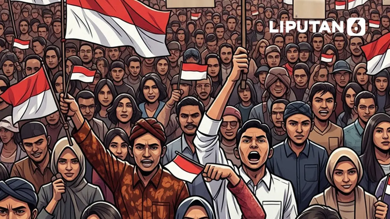 Banner Infografis Info Orang Hilang Saat Demo Ricuh.