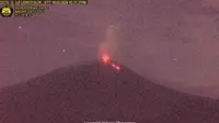 Tangkapan gambar kondisi Gunung Ili Lewotolok NTT, 16 Februari 2024. (Dok. PVMBG Badan Geologi)